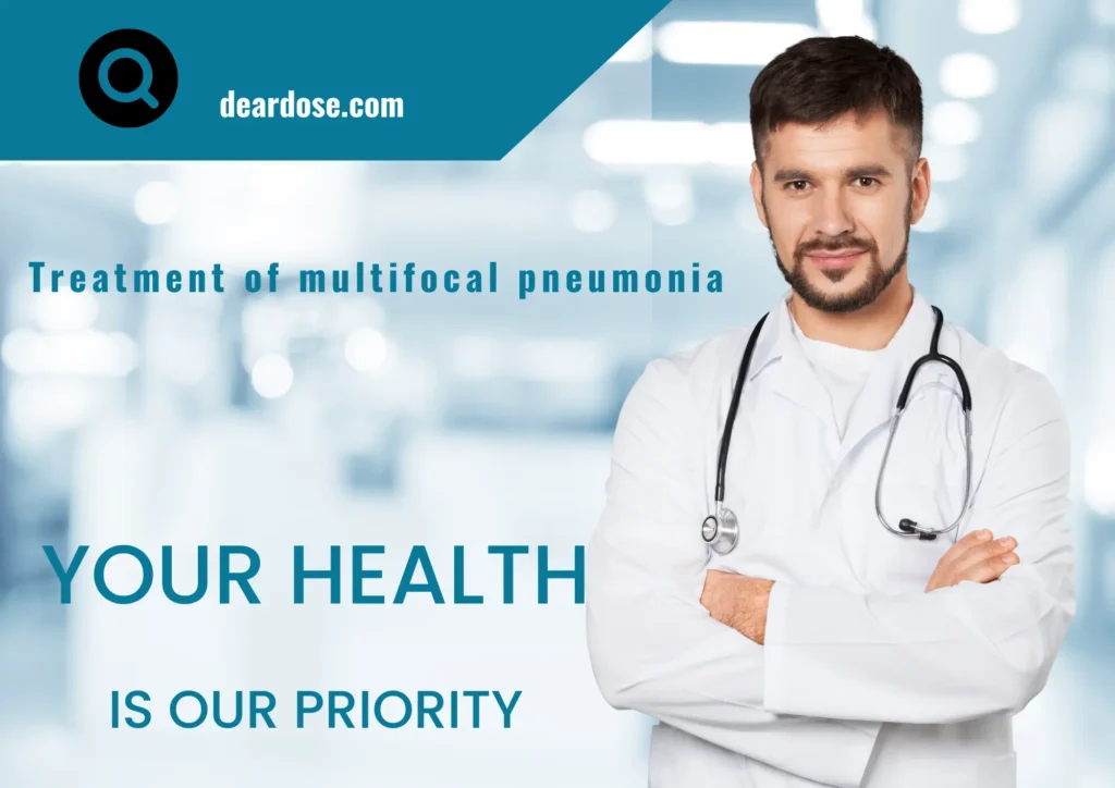 how to treat multifocal pneumonia